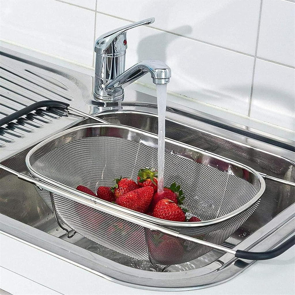 Stainless Steel Colander Oval Shape Big Size || VIBZU
