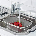 Stainless Steel Colander Oval Shape Big Size || VIBZU