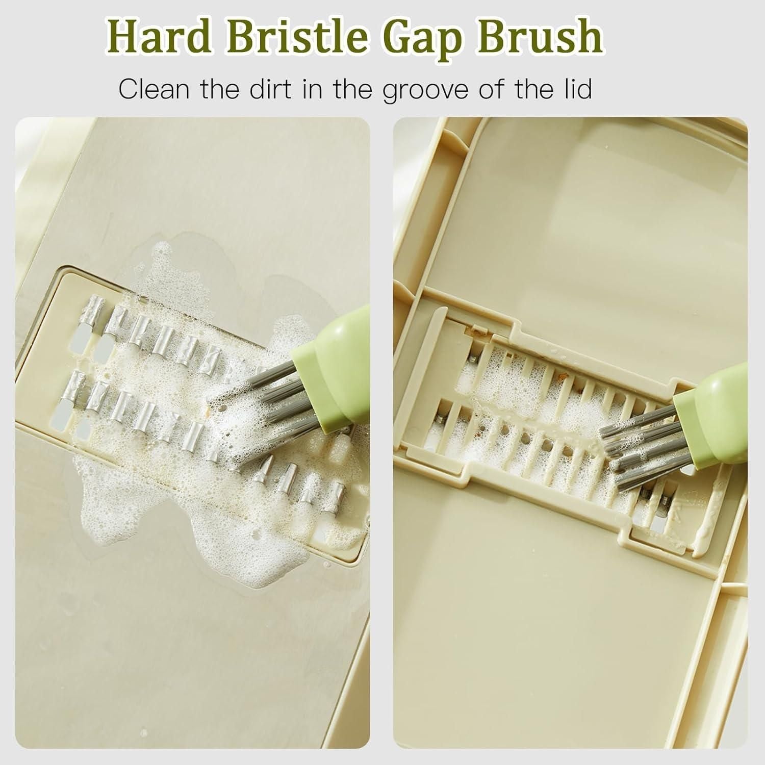 4 in 1 Double-Ended Kitchen Cutlery Cleaner Brush || VIBZU