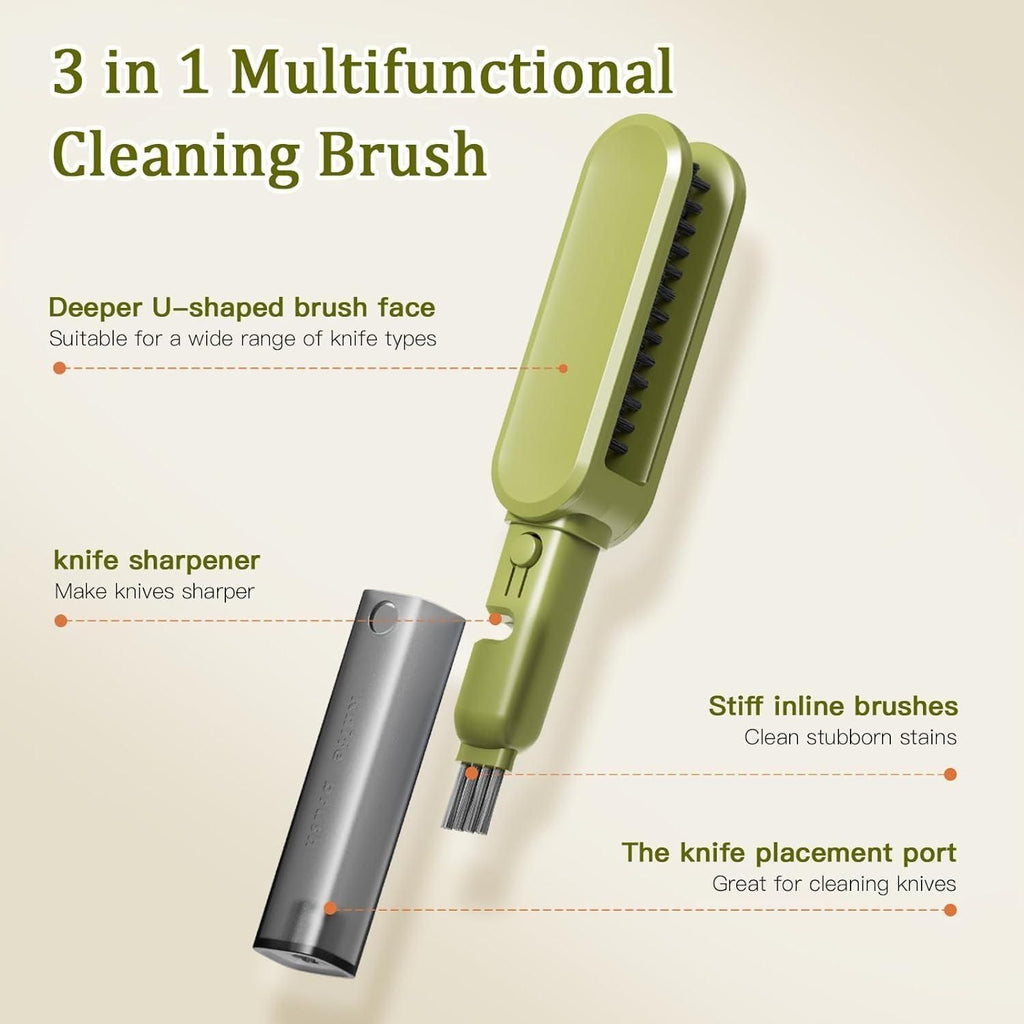 4 in 1 Double-Ended Kitchen Cutlery Cleaner Brush || VIBZU