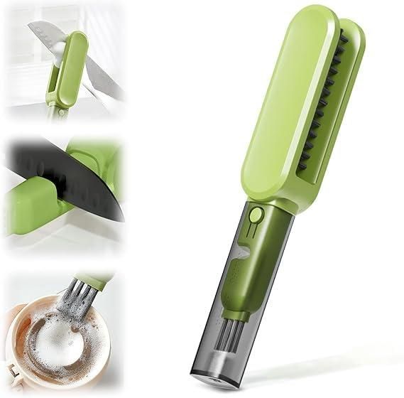 4 in 1 Double-Ended Kitchen Cutlery Cleaner Brush || VIBZU